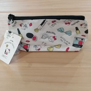 New Sanrio Hello Kitty Trapezoid Cosmetic Bag Travel Pouch Pencil Case